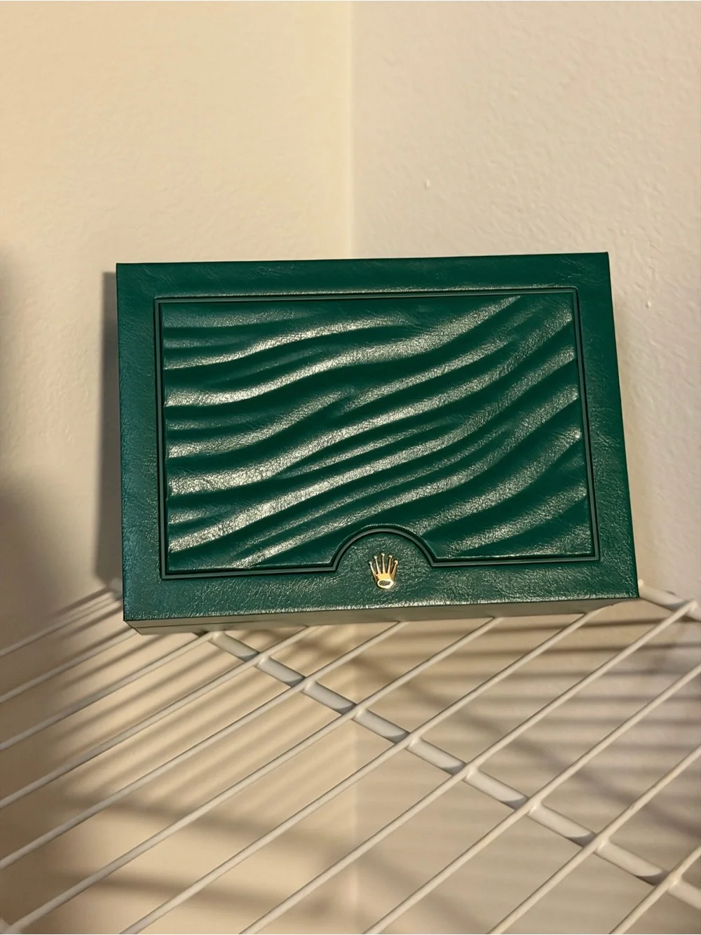 New Rolex Inner and Outer Custom Box Green/Cream Medium